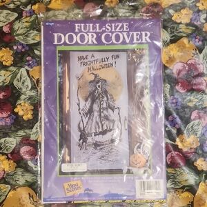 '90s Vintage Halloween Witch Full-Size Door Cover Decor New SEALED